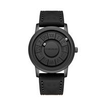 Relógio Masculino À Prova d'Água Com Números Romanos Magnéticos, Pulseira De Aço Minimalista,