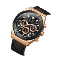Relógio Masculino À Prova d'Água Luminoso Quartz OLEVS 9911 Marca De Moda Com Mostrador Pequeno Relógio Masculino À Prova d'Água Luminoso Quartz OLEVS 9911 Marca De Moda Com Mostrador Pequeno