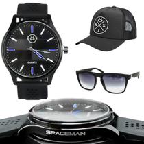 relogio masculino aço inox + oculos sol proteção uv presente casual moda masculina social analogico original relogio masculino aço inox + oculos sol proteção uv presente casual moda masculina social analogico original