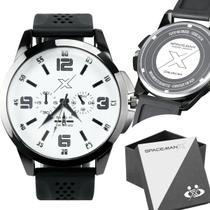 relogio masculino aço inox preto qualidade premium + caixa analogico presente preto pulseira ajustável ponteiro original