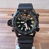 Relógio Masculino All Black Estilo Esportivo de Mergulho 100M à Prova DÁgua com Cronômetro e Pulseira em Aço Inoxidável