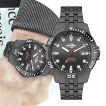 Relógio Masculino Analógico de Pulso Movimento Quartzo Pulseira e Caixa de Aço Inoxidável à Prova D Água Grafite Luxo Elegante Casual Social Mormaii Relógio Masculino Analógico de Pulso Movimento Quartzo Pulseira e Caixa de Aço Inoxidável à Prova D Água Grafite Luxo Elegante Casual Social Mormaii