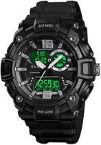 Relógio masculino analógico digital esportivo multifuncional militar 3 horas alarme cronômetro contagem regressiva 12H/2 - FANMIS
