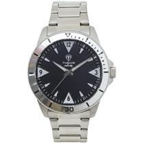 Relógio Masculino Analógico Tuguir Infinity TGI37073 Resistente à água 5 ATM Preto Caixa em Aço Prata Pulseira de Aço Visor Cristal Mineral Redondo Relógio Masculino Analógico Tuguir Infinity TGI37073 Resistente à água 5 ATM Preto Caixa em Aço Prata Pulseira de Aço Visor Cristal Mineral Redondo