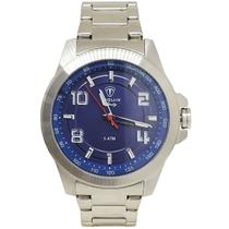 Relógio Masculino Analógico Tuguir Infinity TGI37108 Resistente à água 5 ATM Azul Caixa em Aço Prata Pulseira de Aço Visor Cristal Mineral Redondo Relógio Masculino Analógico Tuguir Infinity TGI37108 Resistente à água 5 ATM Azul Caixa em Aço Prata Pulseira de Aço Visor Cristal Mineral Redondo