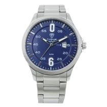 Relógio Masculino Analógico Tuguir Infinity TGI37213 Resistente à água 5 ATM Azul Caixa em Aço Prata Pulseira de Aço Visor Cristal Mineral Redondo Relógio Masculino Analógico Tuguir Infinity TGI37213 Resistente à água 5 ATM Azul Caixa em Aço Prata Pulseira de Aço Visor Cristal Mineral Redondo