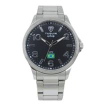 Relógio Masculino Analógico Tuguir Infinity TGI37225 Resistente à água 5 ATM Preto Caixa em Aço Prata Pulseira de Aço Visor Cristal Mineral Redondo Relógio Masculino Analógico Tuguir Infinity TGI37225 Resistente à água 5 ATM Preto Caixa em Aço Prata Pulseira de Aço Visor Cristal Mineral Redondo