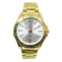 Relógio Masculino Analógico Tuguir TG173-4C Resistente à água 5 ATM Prata Caixa em Metal Dourado Pulseira de Aço Visor Cristal Mineral Redondo Relógio Masculino Analógico Tuguir TG173-4C Resistente à água 5 ATM Prata Caixa em Metal Dourado Pulseira de Aço Visor Cristal Mineral Redondo