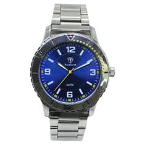 Relógio Masculino Analógico Tuguir TG223-2C Resistente à água 5 ATM Azul Caixa em Metal Prata Pulseira de Aço Visor Cristal Mineral Redondo Dobrável Relógio Masculino Analógico Tuguir TG223-2C Resistente à água 5 ATM Azul Caixa em Metal Prata Pulseira de Aço Visor Cristal Mineral Redondo Dobrável
