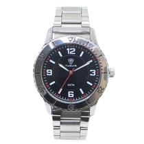 Relógio Masculino Analógico Tuguir TG223-3C Resistente à água 5 ATM Preto Caixa em Metal Prata Pulseira de Aço Visor Cristal Mineral Redondo Dobrável Relógio Masculino Analógico Tuguir TG223-3C Resistente à água 5 ATM Preto Caixa em Metal Prata Pulseira de Aço Visor Cristal Mineral Redondo Dobrável
