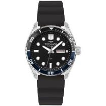 Relógio Masculino Automático Diver Silicone Prata 8205PJ-2P Technos
