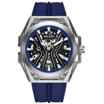 Relógio Masculino Automático Esportivo Pulseira de Silicone Impermeavel