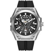 Relógio Masculino Automático Esportivo Pulseira de Silicone Impermeavel