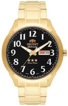 Relógio masculino automático orient dourado 469gp074fp2kx