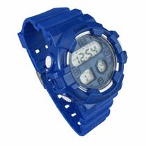 Relógio Masculino Azul Leve Digital Cronometro Moda Asia