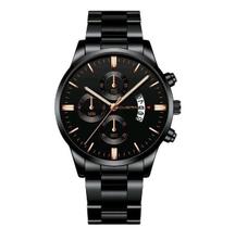 Relógio Masculino Black Motion Aço Inox Quartz Bronze