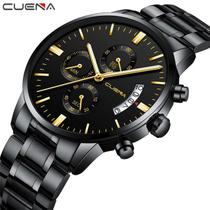 Relógio Masculino Black Motion Quartz Preto e Dourado