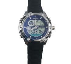 Relógio Masculino borracha com Digital esportivo Prova D'água Relógio Masculino borracha com Digital esportivo Prova D'água