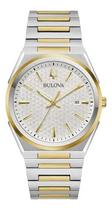 Relógio Masculino Bulova Quartzo Aço Inoxidável 98b424 39mm Relógio Masculino Bulova Quartzo Aço Inoxidável 98b424 39mm