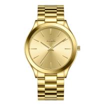 Relógio masculino BUREI, dourado, aço inoxidável, quartzo, impermeável