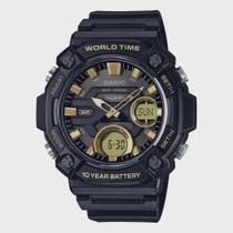 Relógio Masculino Casio Anadigi AEQ-120W-9AVDF Preto