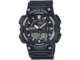 Relógio Masculino Casio Anadigi Esportivo Standard - AEQ-110W-1AVDF Preto