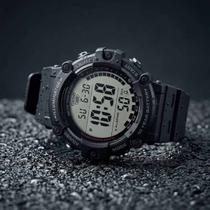 Relógio Masculino Casio Digital 5 Alarmes Hora Dupla Prova Dágua 10 ATM Esportivo Preto AE-1500WH-1AVDF Relógio Masculino Casio Digital 5 Alarmes Hora Dupla Prova Dágua 10 ATM Esportivo Preto AE-1500WH-1AVDF