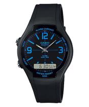 Relógio Masculino Casio Digital Analógico Preto AW-90H-2BVDF