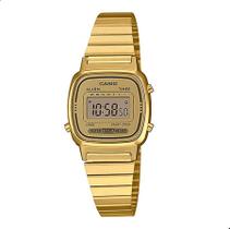 Relógio Masculino Casio Digital Dourado Vintage Mini LA670WGA-9DF
