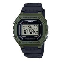 Relógio Masculino Casio Digital Verde W-218H-3AVDF Esportivo