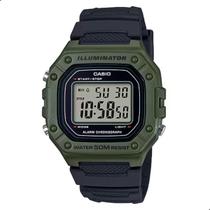Relógio Masculino Casio Digital Verde W-218H-3AVDF