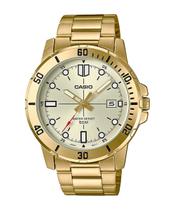 Relogio Masculino Casio Dourado Pulseira de Aço com Data