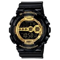 Relógio Masculino Casio G-shock Gd-100gb-1dr - Preto Com Dourado
