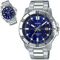 Relógio Masculino Casio Prateado Original Mtp-Vd01D-2Evudf