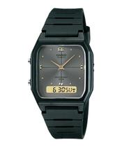 Relógio Masculino Casio Preto Borracha Vintage Ana-Digi