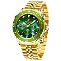 Relógio Masculino Casual Esportivo Luminoso Impermeável 3atm em Aço Inoxidavel