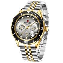 Relógio Masculino Casual Esportivo Luminoso Impermeável 3atm em Aço Inoxidavel