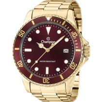 Relógio Masculino Champion Analógico Dourado Vinho CA31266R