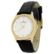 Relógio Masculino Champion Couro Dourado Aço Inox Analógico Original Resistente à Água CN24566B Relógio Masculino Champion Couro Dourado Aço Inox Analógico Original Resistente à Água CN24566B