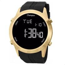 Relógio Masculino Champion Digital Dourado Silicone CH40259B