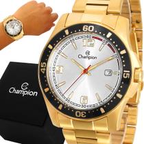 Relógio Masculino Champion Dourado Original Garantia 1 Ano