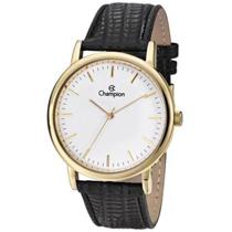 Relógio Masculino Champion Original CN20042B Pulseira Couro Preto