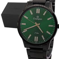 Relógio Masculino Champion S-Line Preto Verde Original Prova D'Água Garantia 1 Ano