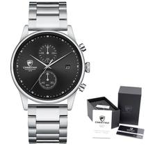 Relógio Masculino CHEETAH CH1605S-Grey com Pulseira de Aço inoxidável à Prova d'água Esportivo