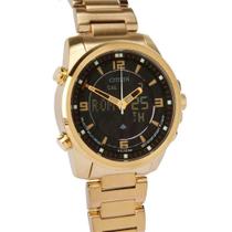 Relógio Masculino Citizen AnaDigi TZ10155U - Dourado