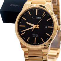 Relogio Masculino Citizen Analogico Aço Inoxidavel Dourado Social Original Resistente a Agua 2 Anos de Garantia RCTTZ20831U