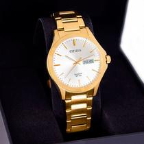 Relógio Masculino Citizen Analógico Quartz Dourado TZ20822G