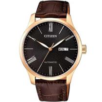 Relógio Masculino Citizen Couro Marrom TZ20804P