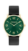 Relógio masculino Coach Elliot resistente à água com pulseira de couro Relógio masculino Coach Elliot resistente à água com pulseira de couro