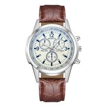 Relógio masculino com cinto de vidro azul de três olhos Chenlong 68 Relógio masculino com cinto de vidro azul de três olhos Chenlong 68